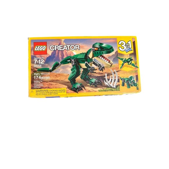 Lego Other - LEGO Creator Mighty Dinosaurs 31058 3-In-1 Building Kit 174 Pieces Ages 7-12 Gre